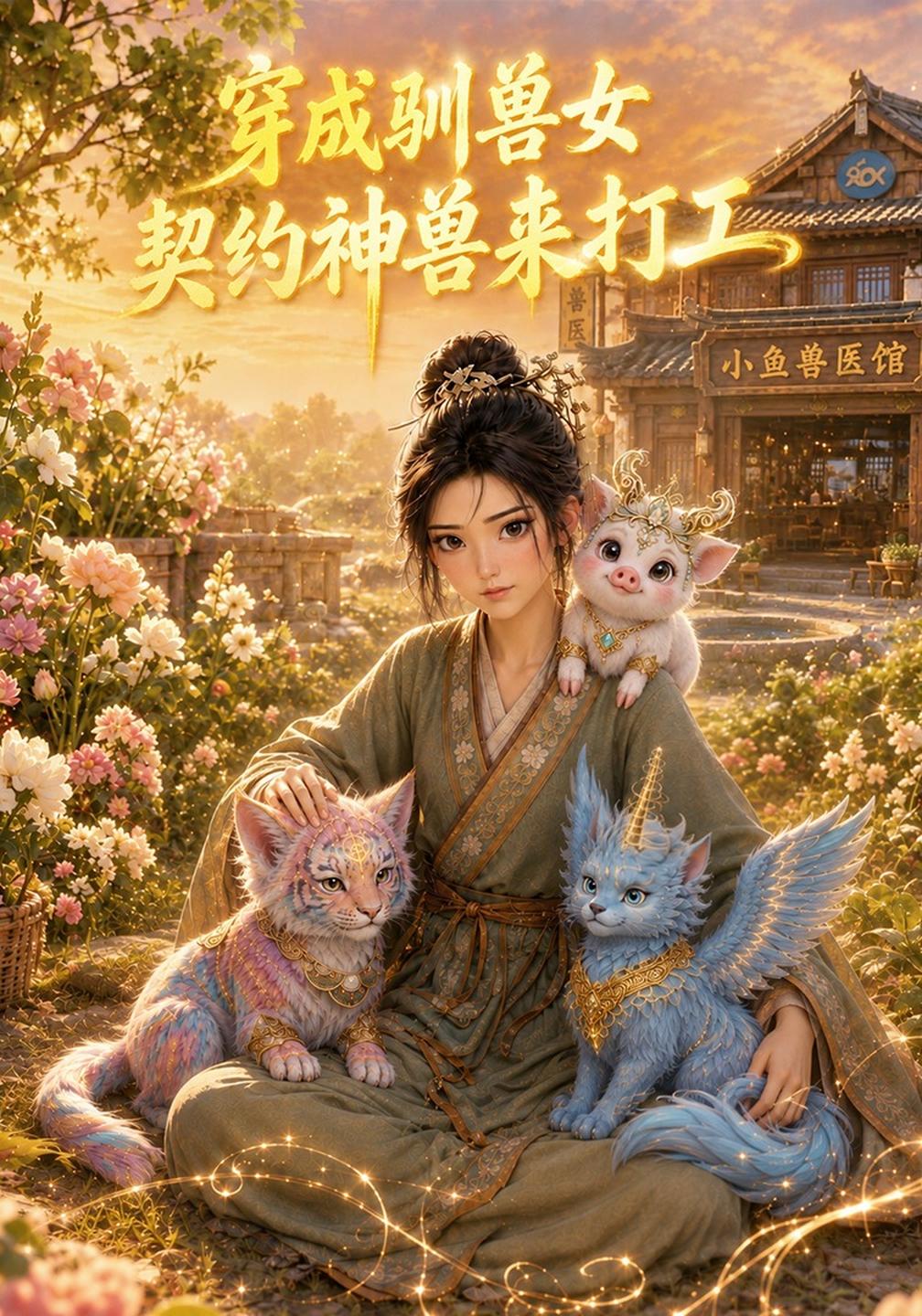 穿成驯兽女，契约神兽来打工(全集)